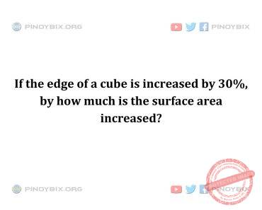 Solution: by how much is the surface area increased?
