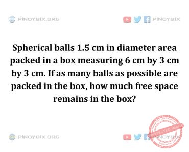 Solution: how much free space remains in the box?