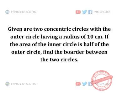 Solution: Find the boarder between the two circles