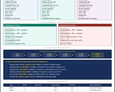Voltage Multipliers: Doublers, Triplers & Quadruplers Guide